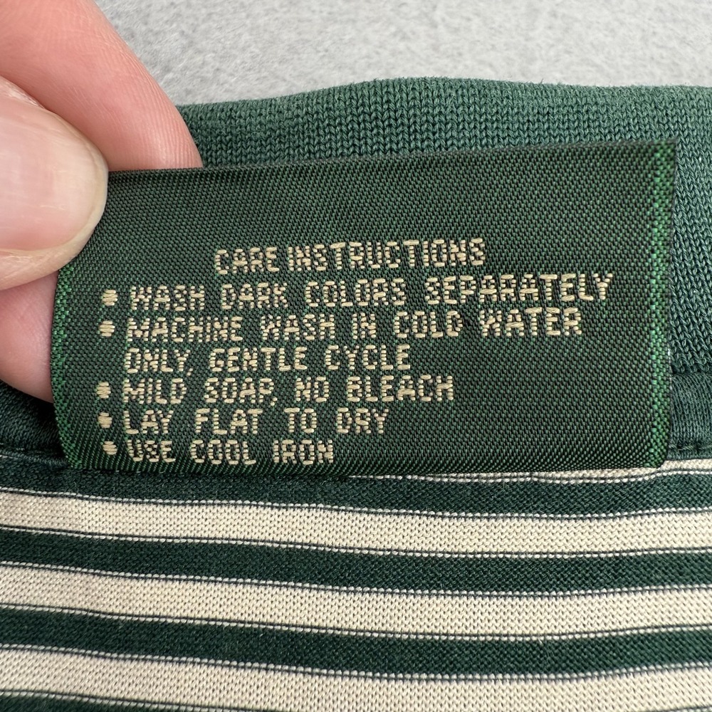 Vintage Masters Amen Corner Polo Shirt XL Green Stripe Bobby Jones Augusta Golf - Picture 9 of 13